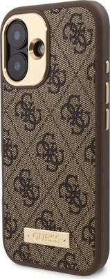 Guess iPhone 16 Plus Hardcase | 4G Logo Plaque &amp; MagSafe Protection | Phonecase.nl
