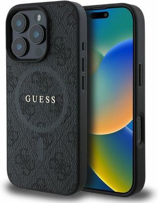 Guess iPhone 16 Pro Max Case | 4G Ring Classic Logo + MagSafe | Phonecase.nl