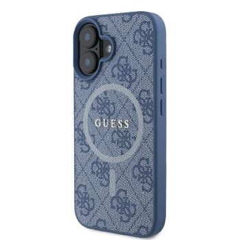 Guess iPhone 16 Plus blue hardcase 4G Ring Classic Logo MagSafe
