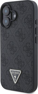 Guess iPhone 16 Case | PU Leather 4G Triangle Strass | Phonecase.nl