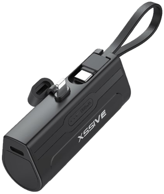Xssive Premium Mini Powerbank for iPhone incl. Cable 5000mAh XSS-PB31L