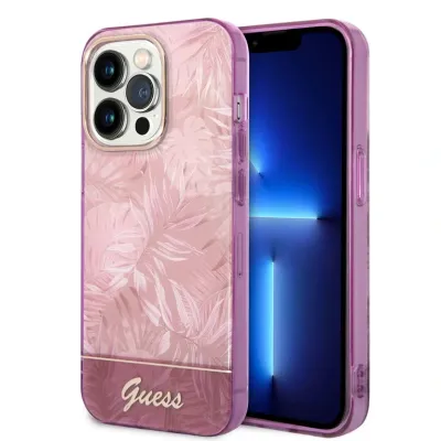 Guess iPhone 14 Pro Hardcase Backcover - Jungle Collection