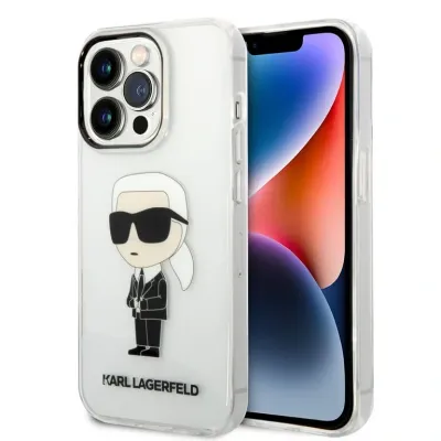 Karl Lagerfeld iPhone 14 Pro Achtercover Gloss | Phonecase.nl