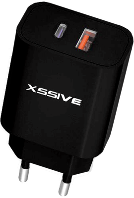 Xssive PD 20W/QC18W Dual Port Wall Charger XSS-AC64NB
