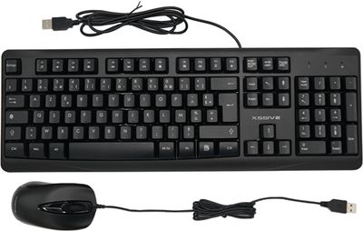 Xssive XSS-KMSET2 WIRED Keyboard &amp; Mouse Combo AZERTY