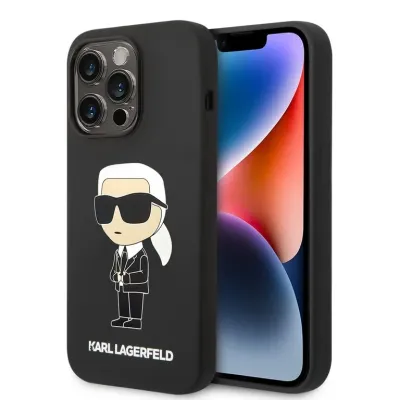 Karl Lagerfeld iPhone 14 Pro Max Hardcase Back Cover - Ikonik NFT Karl - Magsafe Compatible | Phonecase.nl