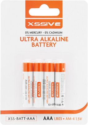 Xssive Ultra Alkaline Batterij AAA LR-03/AM-4/1.5V