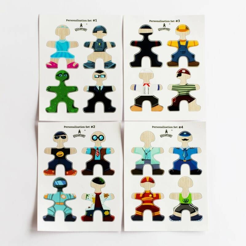 Flockmen Autocollants Personnages - Lot de 16
