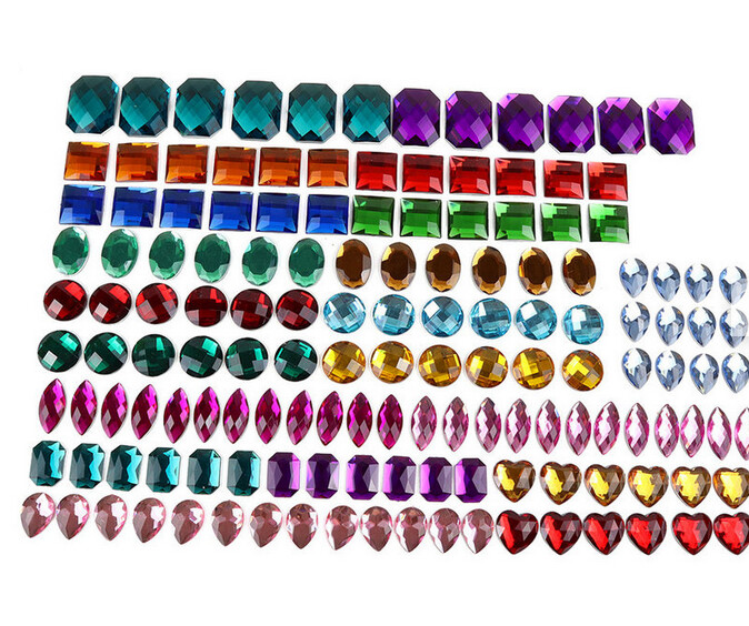 Bauspiel Pierres brillantes Mix de 144 pièces