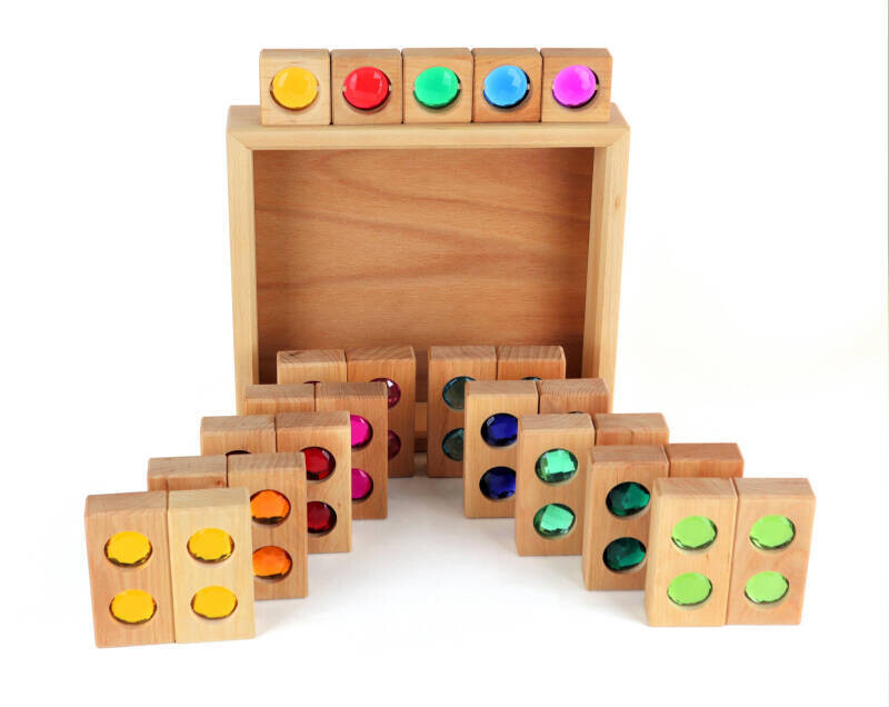 Petite Route des couleurs combi set - 25 Pièces - Bauspiel