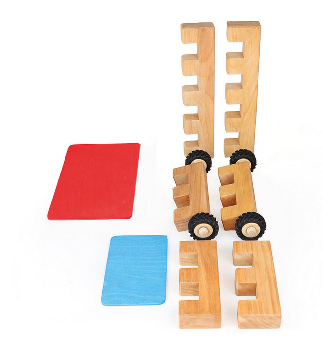 Bauspiel Lot de Roues - 8 pièces = 1 voiture