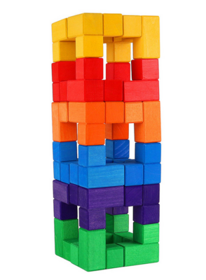 Blocs de construction angle colorés - 50 pièces Bauspiel