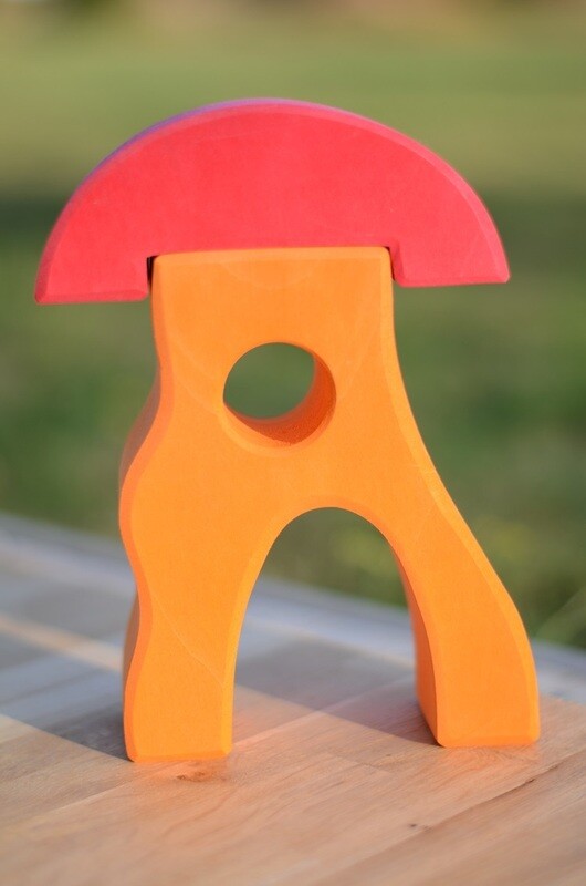 Maison de lutins orange - Bauspiel