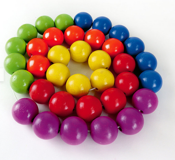 Bauspiel Perles en bois XXL 4,5cm - 36 perles