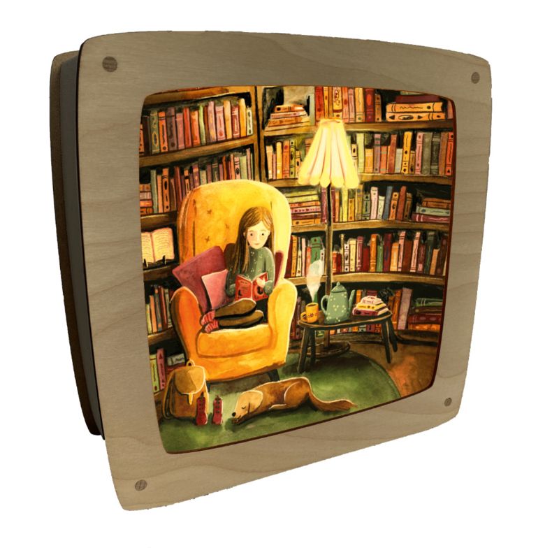 Carte à insérer pour la Lampe de saisons - Illustratrice E. Bennink - Book Lover