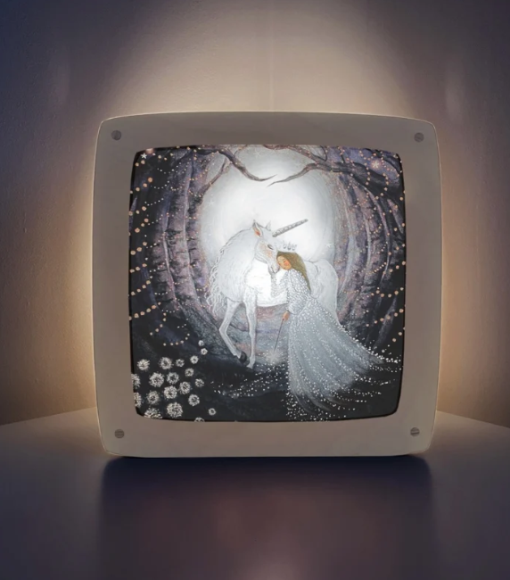 Carte à insérer pour Lampe Au fil des Saisons - Illustratrice Bijdehansje - Stardust Unicorn