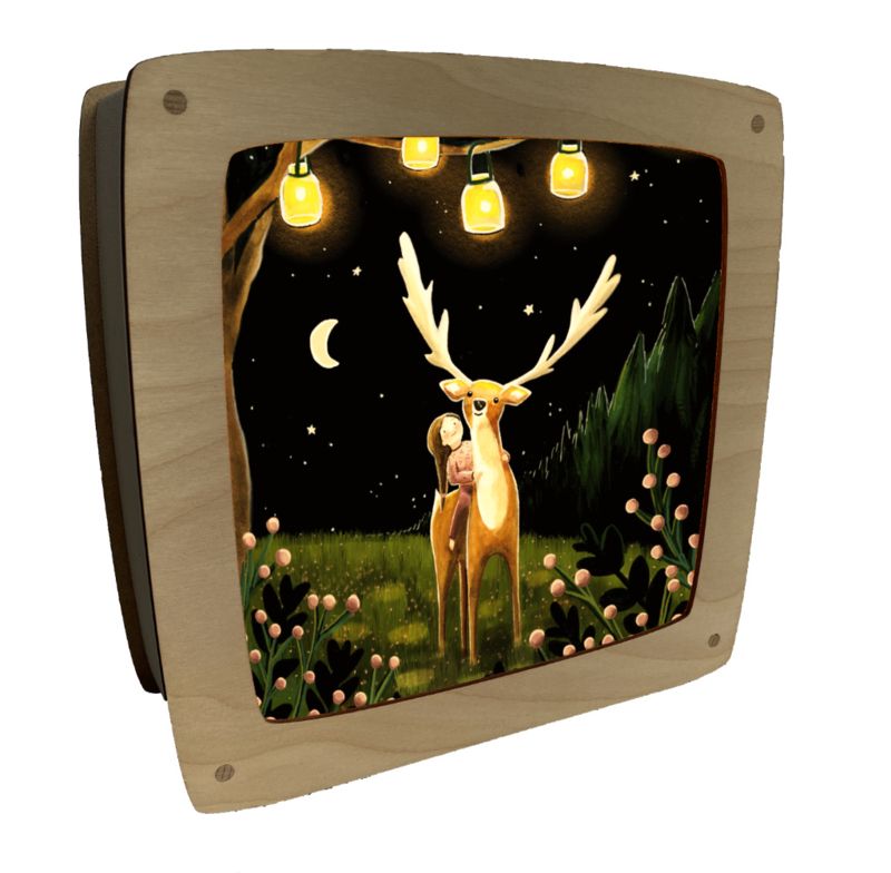 Carte à insérer pour la Lampe de saisons - Illustratrice E. Bennink - Magic Deere