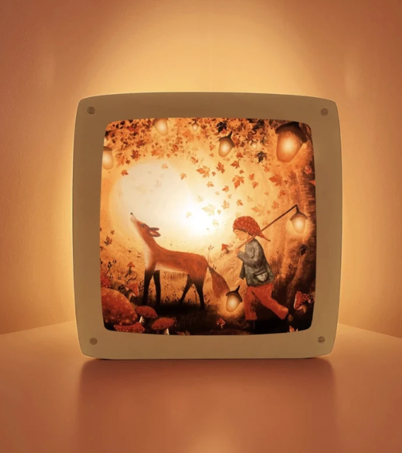 Carte à insérer pour Lampe Au fil des Saisons - Illustratrice Bijdehansje - Glow in the Dark
