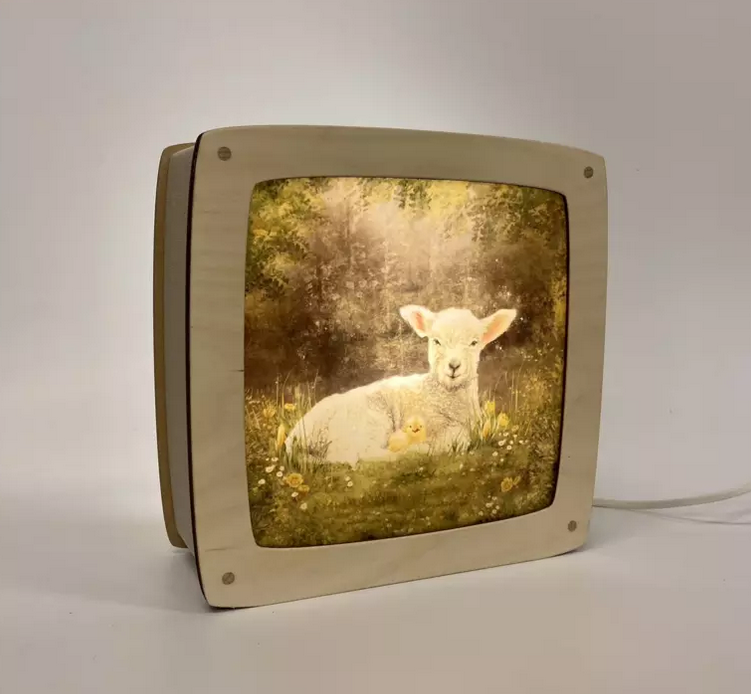 Carte à insérer pour Lampe Au fil des Saisons - Illustratrice Esther Iris - Springbreak