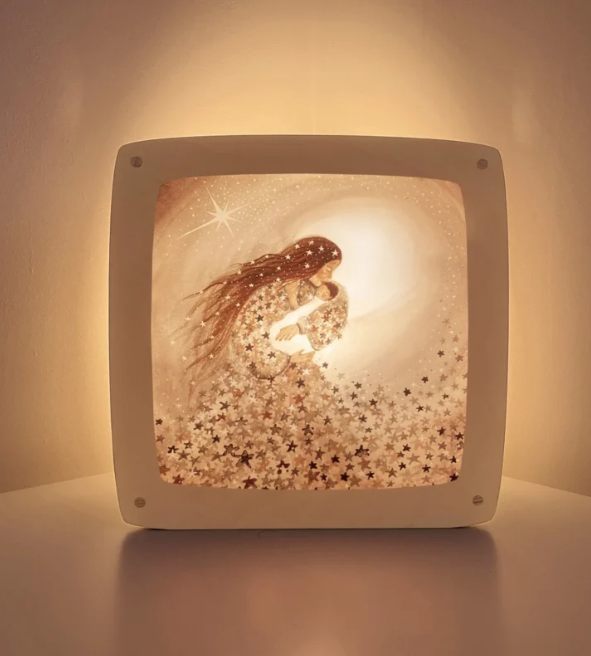 Carte à insérer pour Lampe Au fil des Saisons - Illustratrice Bijdehansje - Starry Love