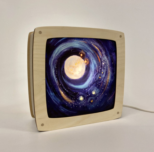 Carte à insérer pour Lampe Au fil des Saisons - Hannah Illustreert - Cosmos