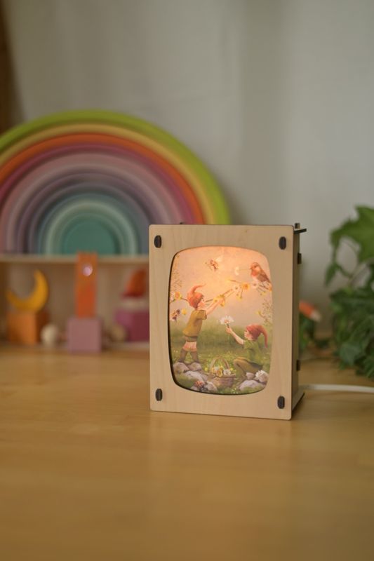 Lampe en bois Basique pour Carte Postale Luminae - Bois d&#39;érable