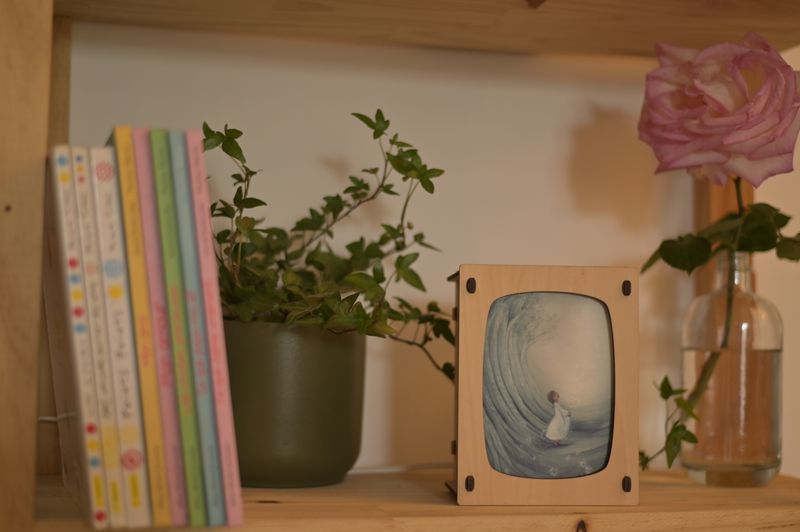 Lampe en bois Basique pour Carte Postale Luminae - Bois d'érable