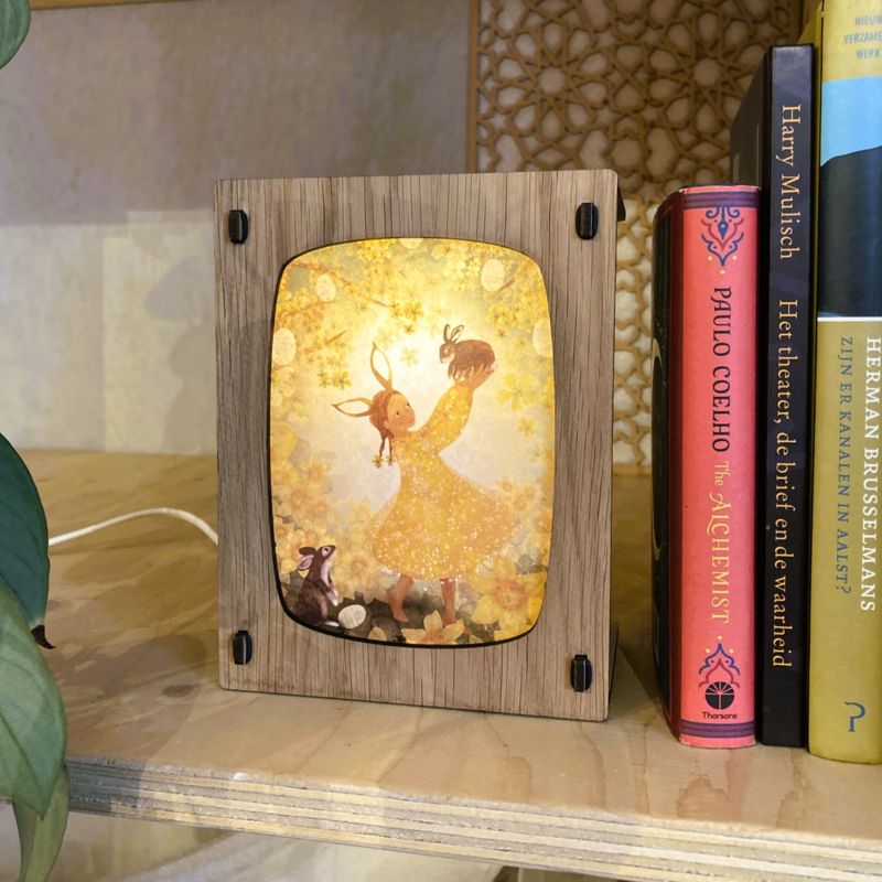 Lampe en bois Basique pour Carte Postale Luminae - Chêne