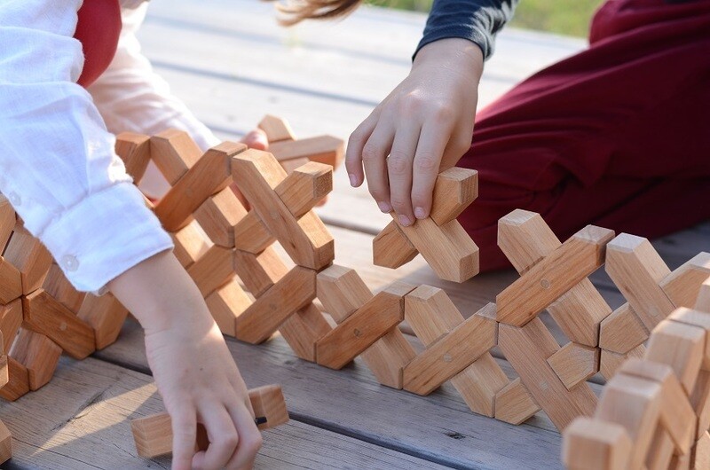 Bauspiel Blocs de construction en X - 45 pièces