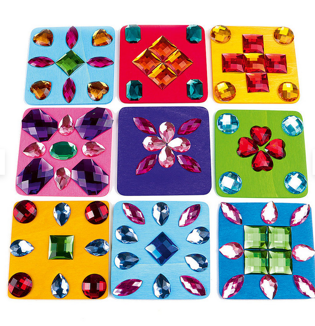 Bauspiel Pierres brillantes Mix de 144 pièces