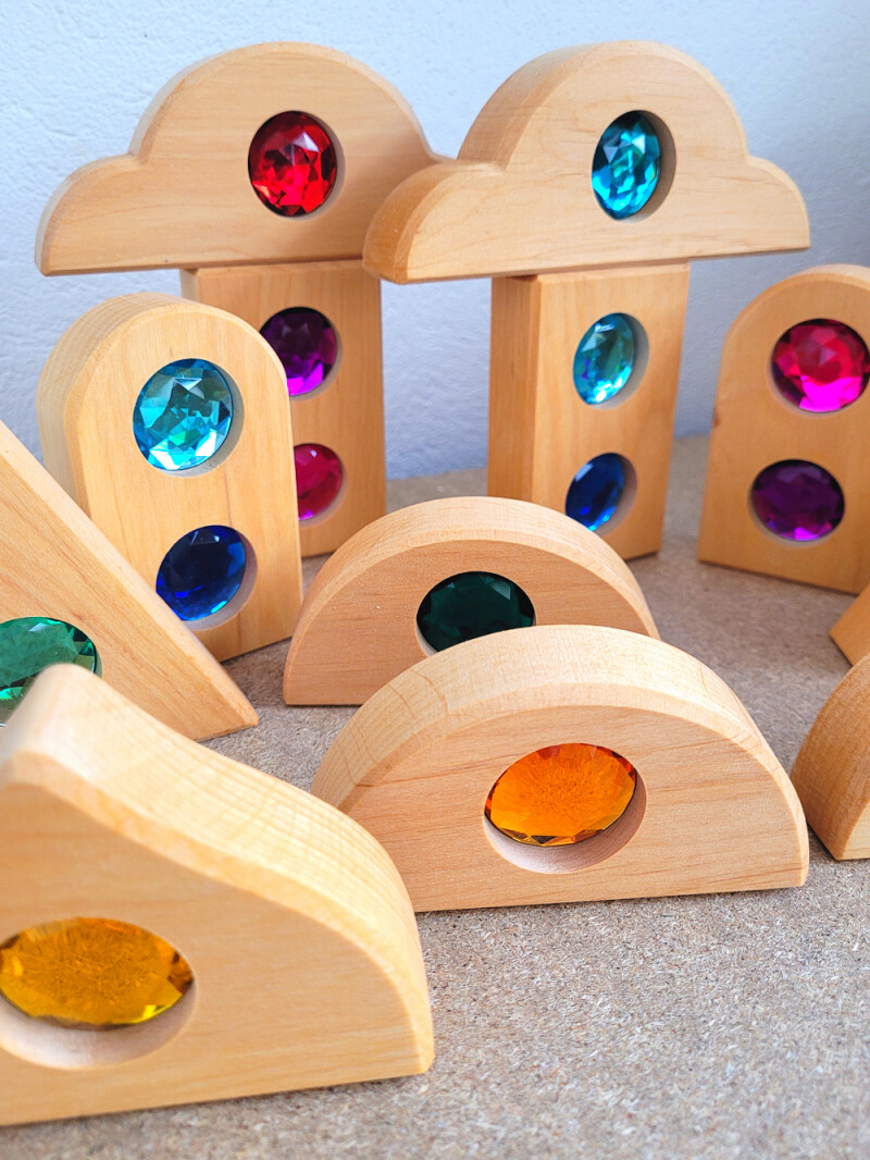 Blocs de construction - Contes de fée nature Pierres brillantes 12 pièces Bauspiel