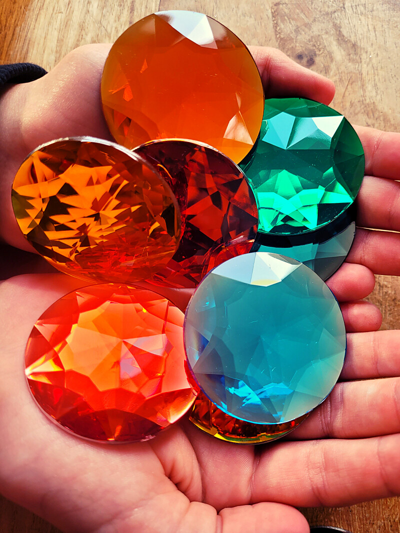Bauspiel Pierres brillantes Géants 25 pièces