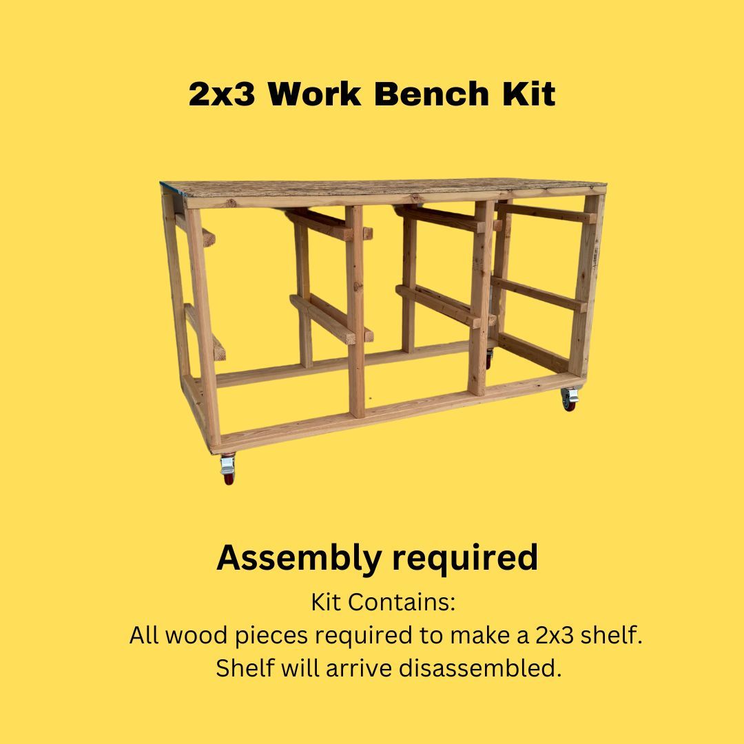 2x3 Mobile Storage Bench Kit