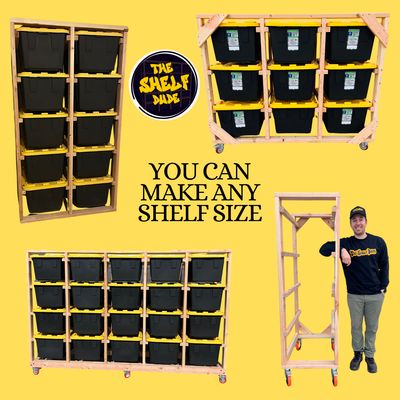 Mobile Storage Shelf Plans