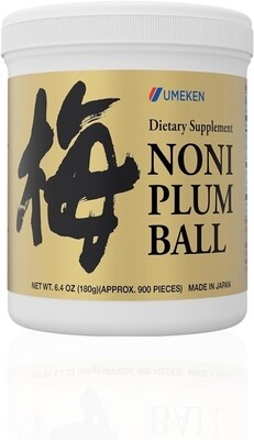 Umeken Noni Plum Ball - Noni Fruit and Plum Extract with Antioxidants, (6.4oz)