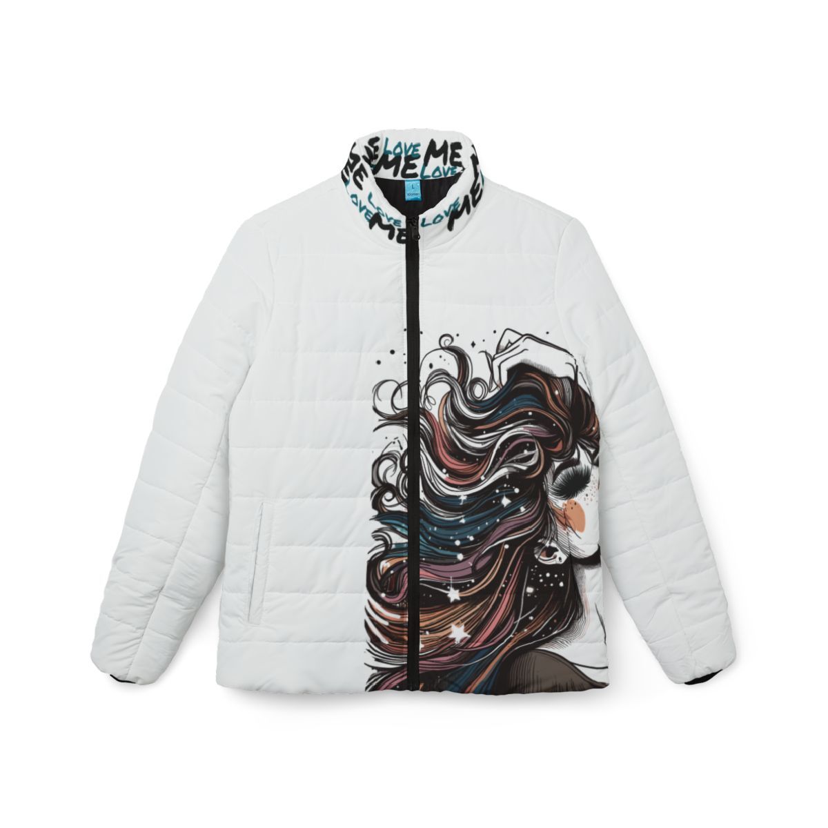 Need A Moment™ White Puffer Jacket
