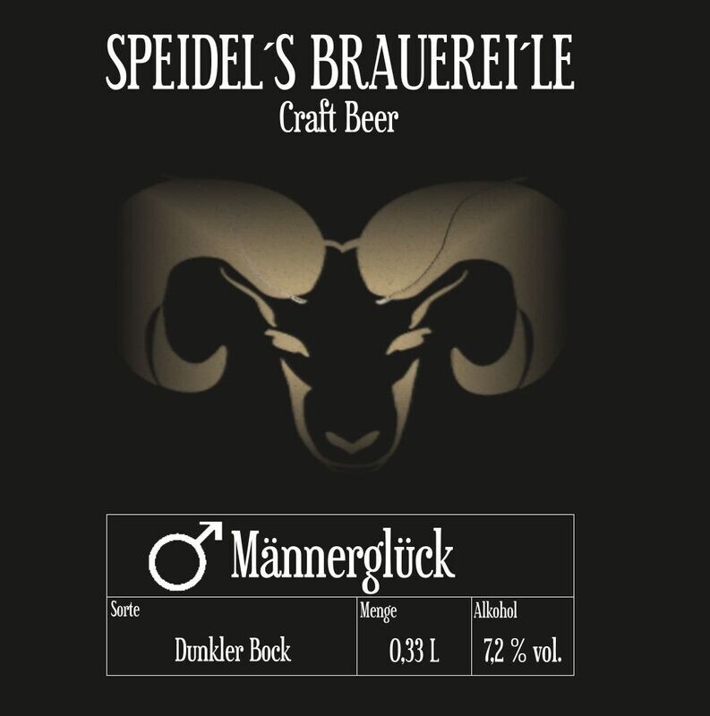 Sixpack Männerglück - dunkler Doppelbock Speidel´s Männerglück - Dunkler Doppelbock