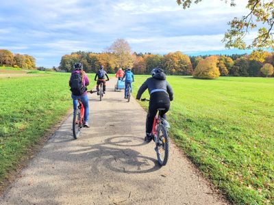 Radfahrer auf der Schwäbischen Alb