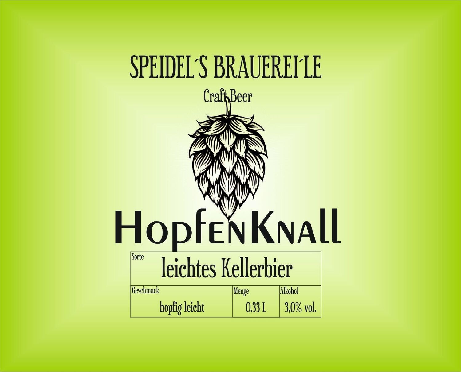 Sixpack Speidelbier - Hopfenknall