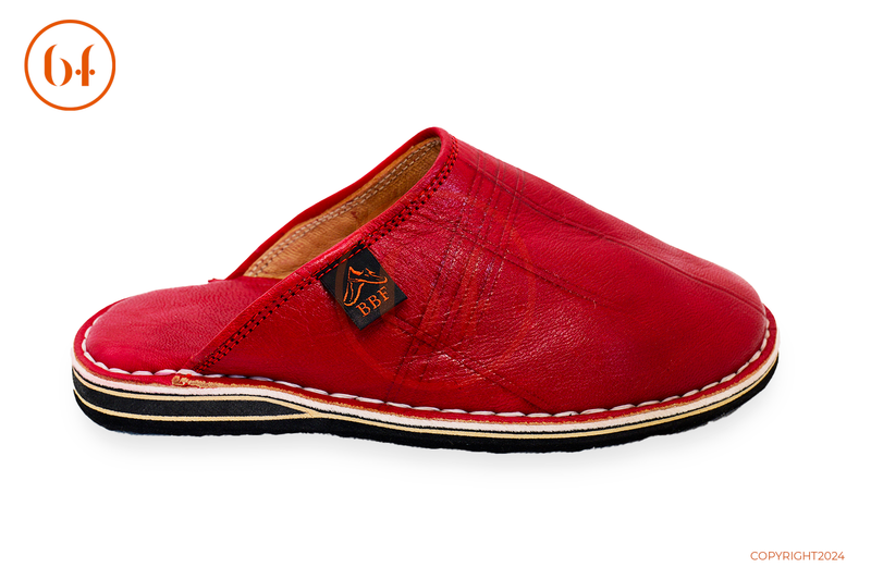 Mule MAMOUNAH rouge royal