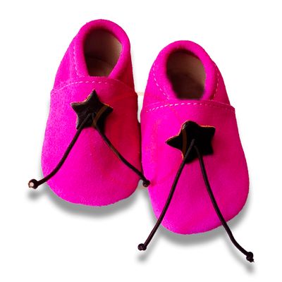 Chausson Chausson "Yaouldi" Rose cuir suédé