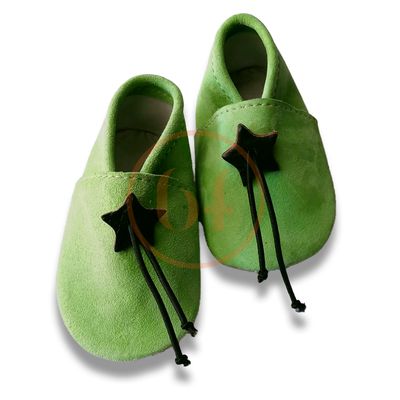 Chausson Chausson "Yaouldi" anis cuir suédé