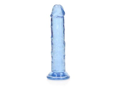 Realrock 6in Crystal Clear Straight No Balls