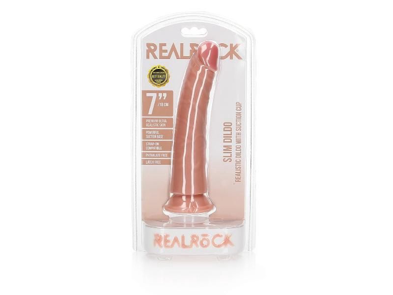 Realrock 7in Ultra Realistic Slim No Balls