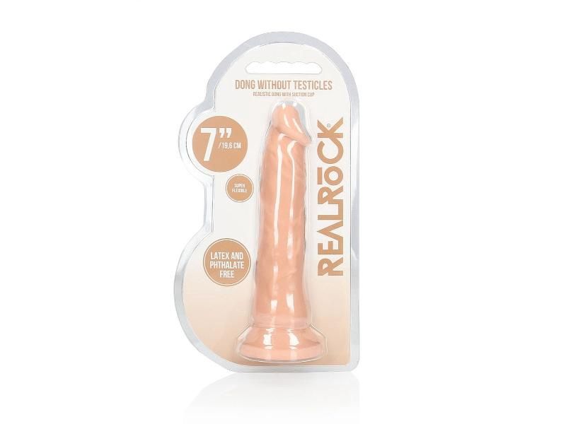 Realrock 7in Skin Realistic Dildo No Balls