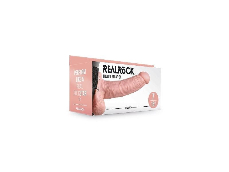 Realrock 7in Hollow Strapon With Balls