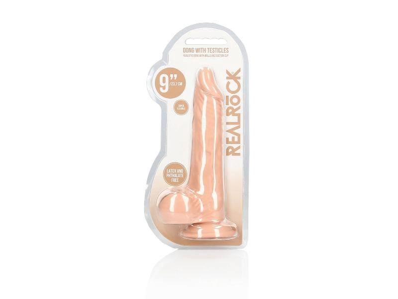 Realrock 9in Skin Dildo With Balls