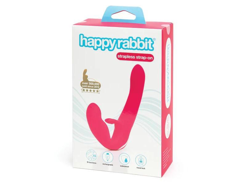 Happy Rabbit Pink Strapless Strap On