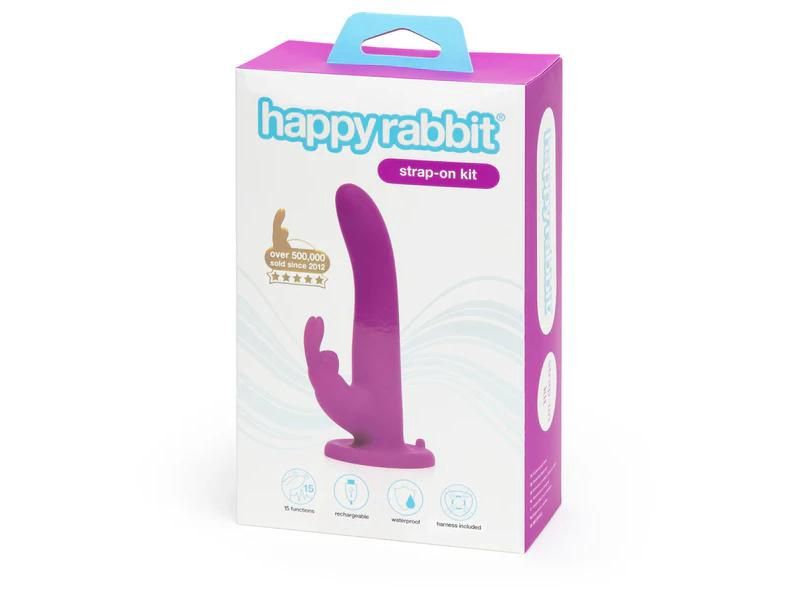 Happy Rabbit Purple Strap on Kit