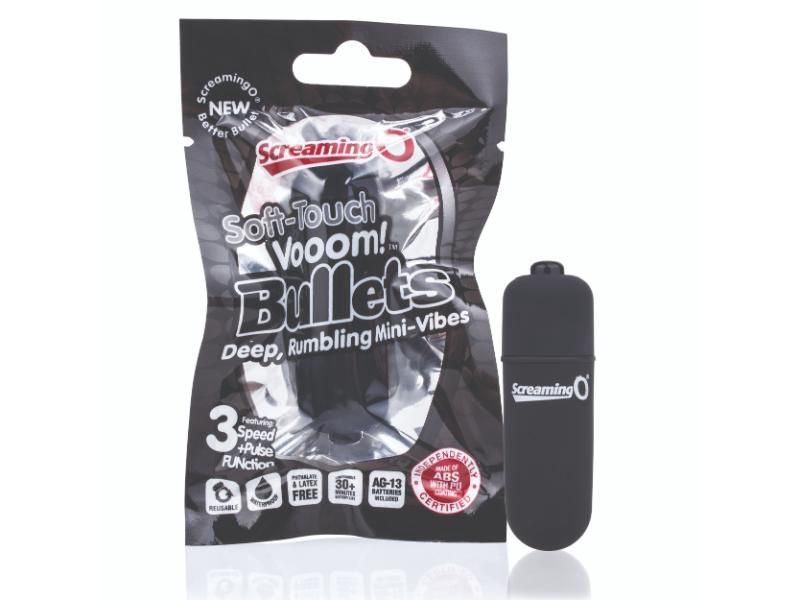 Screaming O Soft Touch Vooom Bullet, Color: Black